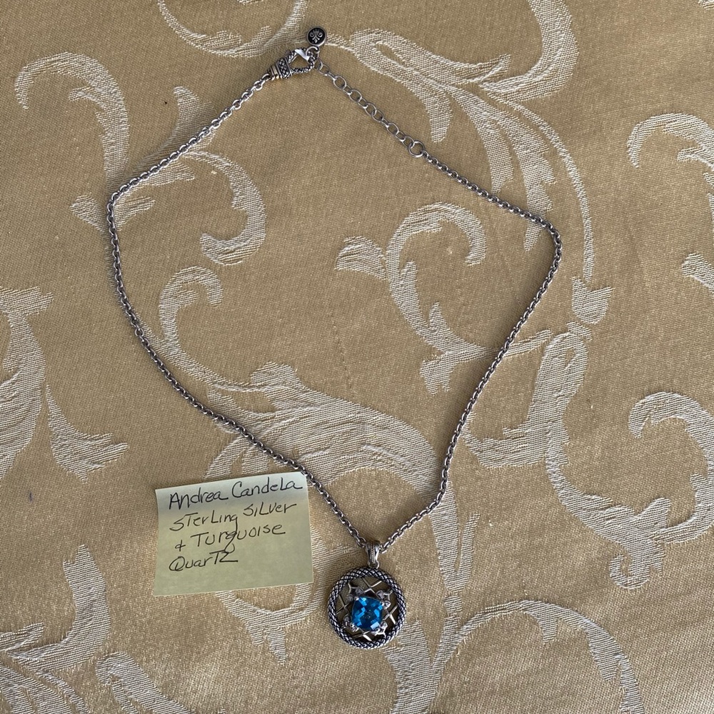 Andrea Candela Silver 925 Diamond & quartz 18k